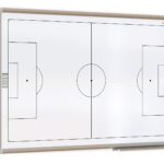Lavagna tattica CALCIO 90x60 cm lavagna per allenatori, bianca magnetica