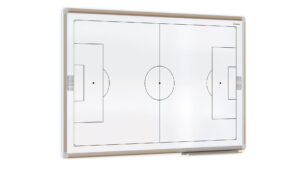 Lavagna tattica CALCIO 90x60 cm lavagna per allenatori, bianca magnetica