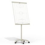 Lavagna portablocco tattica CALCIO 100x70 cm con ruote CLASSIC, lavagna magnetica per allenatori