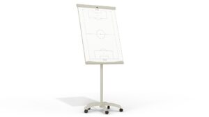 Lavagna portablocco tattica CALCIO 100x70 cm con ruote CLASSIC, lavagna magnetica per allenatori