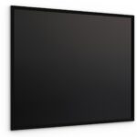 Lavagna nera da gesso 100x80 cm con cornice nero in legno ECO