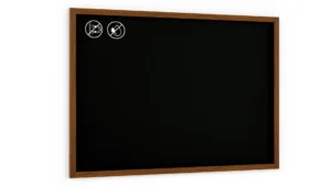 Lavagna nera da gesso in cornice di legno 150x100 cm