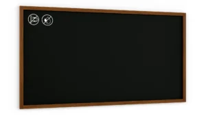Lavagna nera da gesso in cornice di legno 200x100 cm