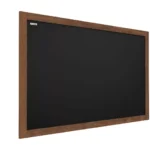Lavagna nera da gesso in cornice di legno 100x80 cm