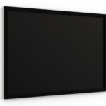 Lavagna nera da gesso 70x50 cm con cornice nero in legno ECO