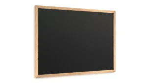 Lavagna nera da gesso 70x50 cm con cornice in legno ECO