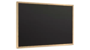 Lavagna nera da gesso 90x60 cm con cornice in legno ECO