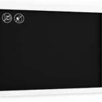 Lavagna Nera da Gesso con Cornice Bianco in Legno 90x60cm, Scrivibile con Gessetti e Pennarelli a Gesso, Per Bar, Ristoranti, Menu