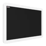 Lavagna bianca da gesso in cornice di legno 90x60 cm - bianca -  forma Smartphone