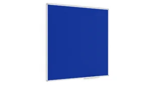Lavagna con superificie in feltro BLU 120×120 cm cornice in alluminio