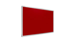 Lavagna colorata con superificie in feltro 60x40 cm - rosso