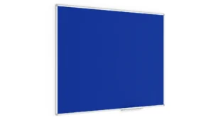 Lavagna con superificie in feltro BLU 150×120 cm cornice in alluminio