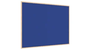 Lavagna in feltro 120x90 cm BLU con cornice in legno