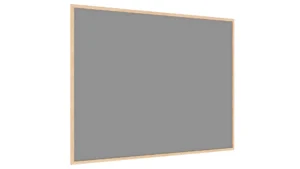 Lavagna in feltro 120x90 cm GRIGIO con cornice in legno