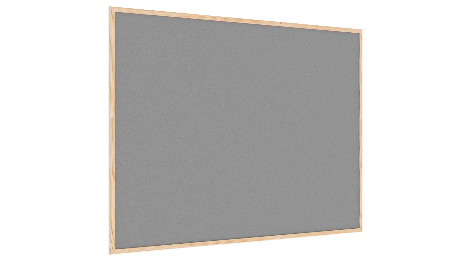 Lavagna in feltro 120x90 cm GRIGIO con cornice in legno