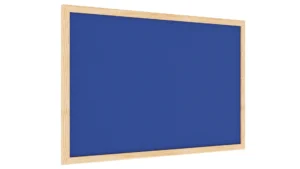 Lavagna in feltro 60x40 cm BLU con cornice in legno