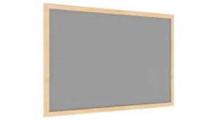 Lavagna in feltro 60x40 cm GRIGIO con cornice in legno