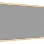 Lavagna in feltro 80x40 cm GRIGIO con cornice in legno