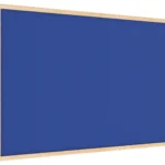 Lavagna in feltro 90x60 cm BLU con cornice in legno