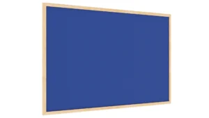 Lavagna in feltro 90x60 cm BLU con cornice in legno