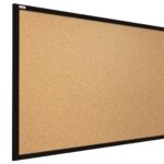 Bacheca in sughero (cornice in legno nero) 60x40 cm