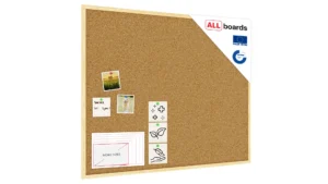 Bacheca in sughero (cornice in legno) 100x80 cm