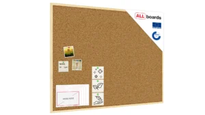 Bacheca in sughero (cornice in legno) 120x90 cm
