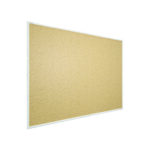 Lavagna in Sughero con Cornice Bianco in Legno 120x90cm, Bacheca Sughero per Puntine Spille Memoboard