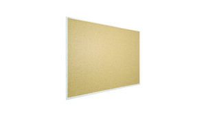 Lavagna in Sughero con Cornice Bianco in Legno 120x90cm, Bacheca Sughero per Puntine Spille Memoboard
