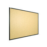 Lavagna in Sughero con Cornice Nero in Legno 120x90cm, Bacheca Sughero per Puntine Spille Memoboard