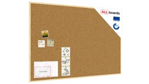Bacheca in sughero (cornice in legno) 150x100 cm