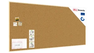 Bacheca in sughero (cornice in legno) 250x120 cm