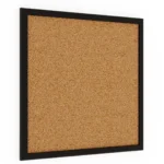 Bacheca in sughero 40x40 cm cornice in legno NERA