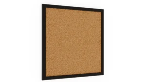 Bacheca in sughero 40x40 cm cornice in legno NERA