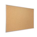 Bacheca in sughero (cornice in legno argento) 60x40 cm
