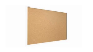 Bacheca in sughero (cornice in legno bianco) 60x40 cm