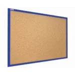 Lavagna in Sughero con Cornice Blu in Legno 90×60cm