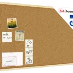Bacheca in sughero (cornice in legno) 90x60 cm