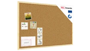 Bacheca in sughero (cornice in legno) 90x60 cm
