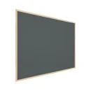 Bacheca in sughero grigio (cornice in legno) 100x80 cm