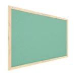 Bacheca in sughero menta (cornice in legno) 90x60 cm