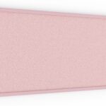 Bacheca in sughero rosa 100x40 cm cornice in legno ROSA