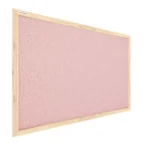 Bacheca in sughero rosa (cornice in legno) 90x60 cm