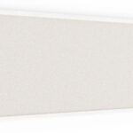 Bacheca in sughero bianco 100x40 cm cornice in legno BIANCA