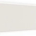 Bacheca in sughero bianco 80x40 cm cornice in legno BIANCA