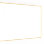 Lavagna magnetica cancellabile a secco bianca con cornice in legno 150x100 cm