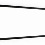 Lavagna Magnetica Cancellabile a Secco Bianca con Cornice Nero in Legno 30x70 cm