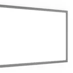 Lavagna Magnetica Cancellabile a Secco Bianca con Cornice Argento in Legno 60x40 cm