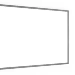 Lavagna Magnetica Cancellabile a Secco Bianca con Cornice Argento in Legno 90x60cm