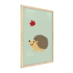 Quadro colori pastello RICCIO 60x40 cm con cornice in legno naturale